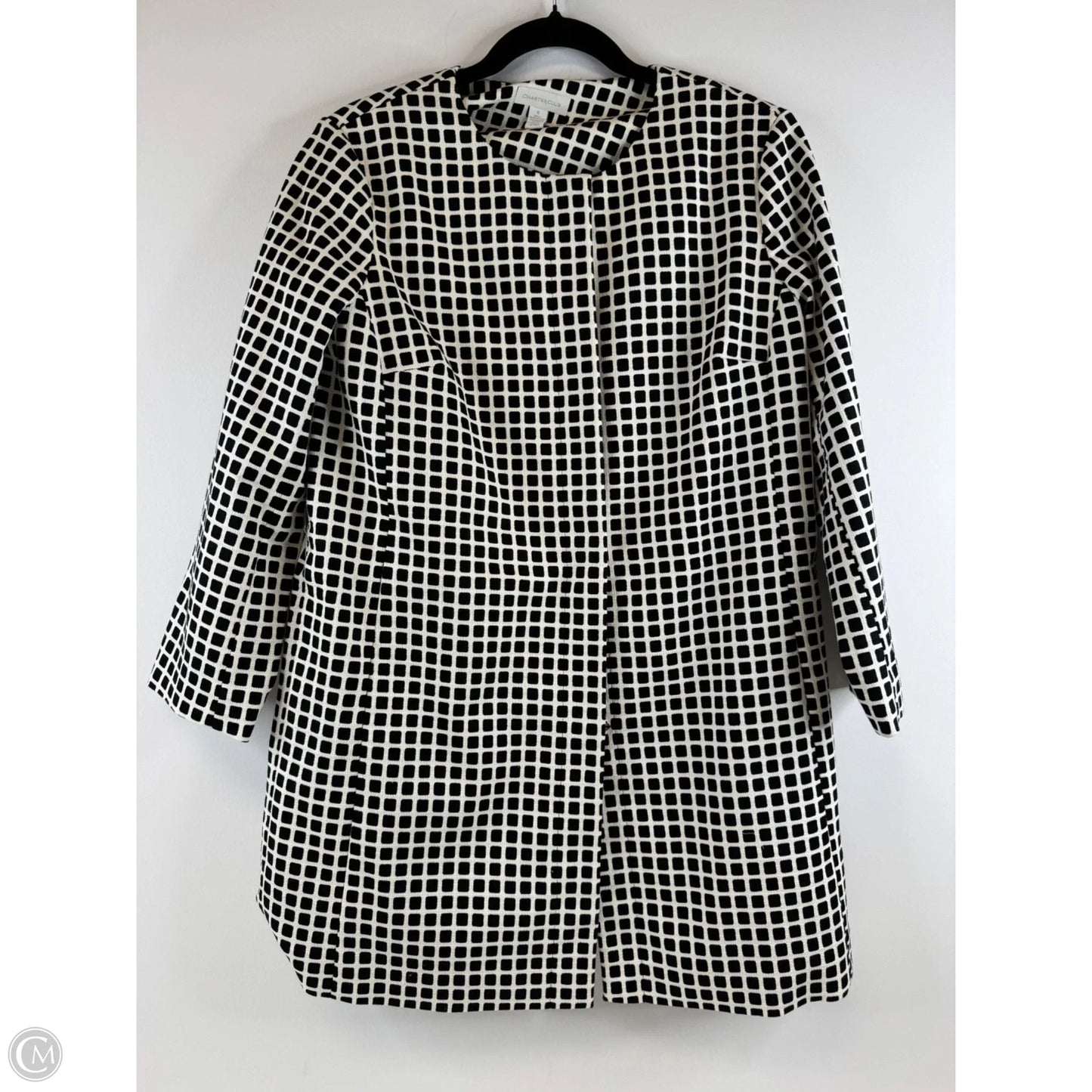 Blazer By Charter Club In Black & White, Size: S