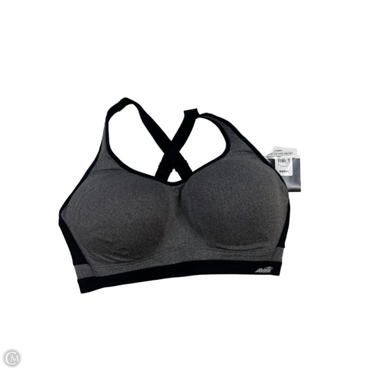 Athletic Bra By Avia In Black & Grey, Size: 38c