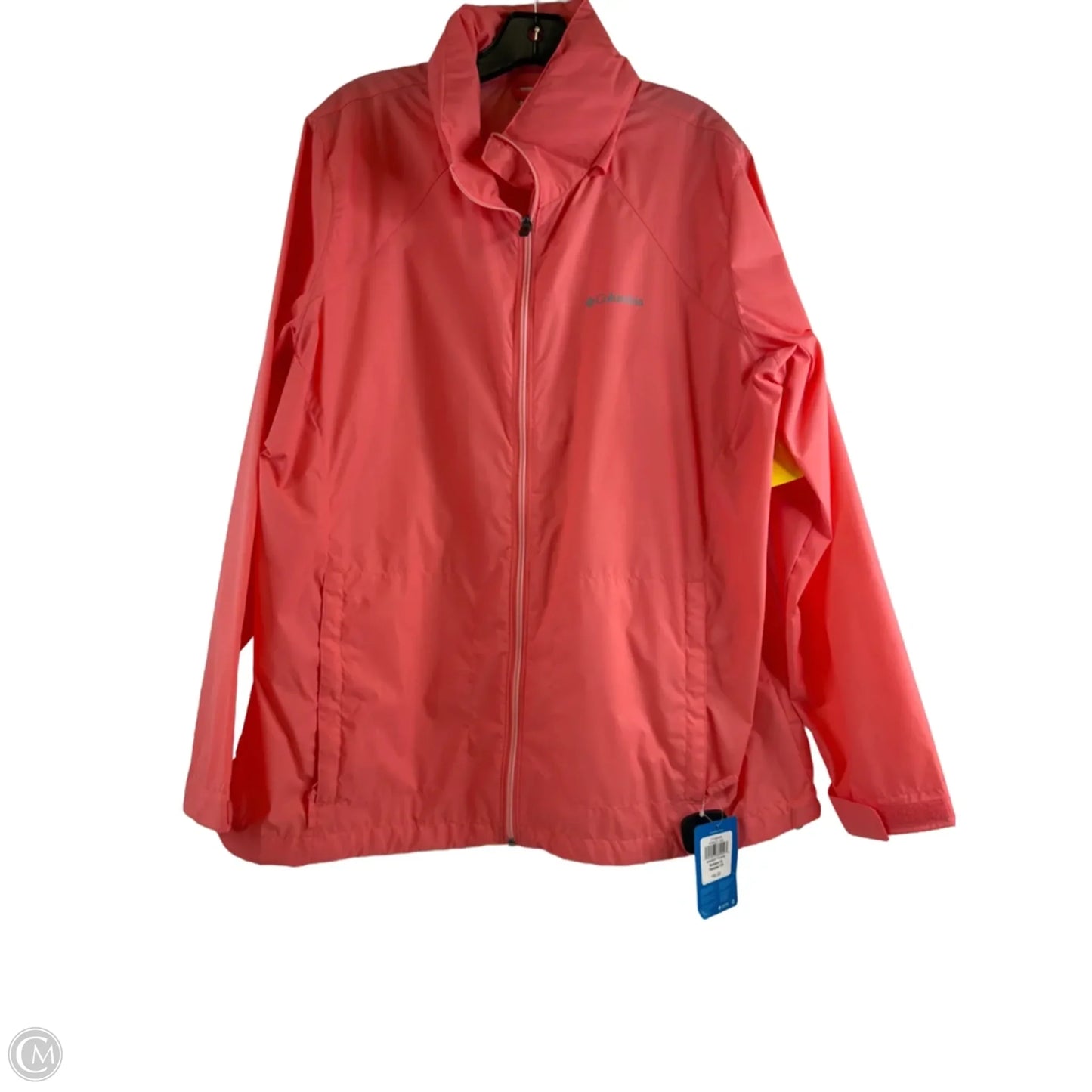 Jacket Windbreaker By Columbia In Orange, Size: 1x