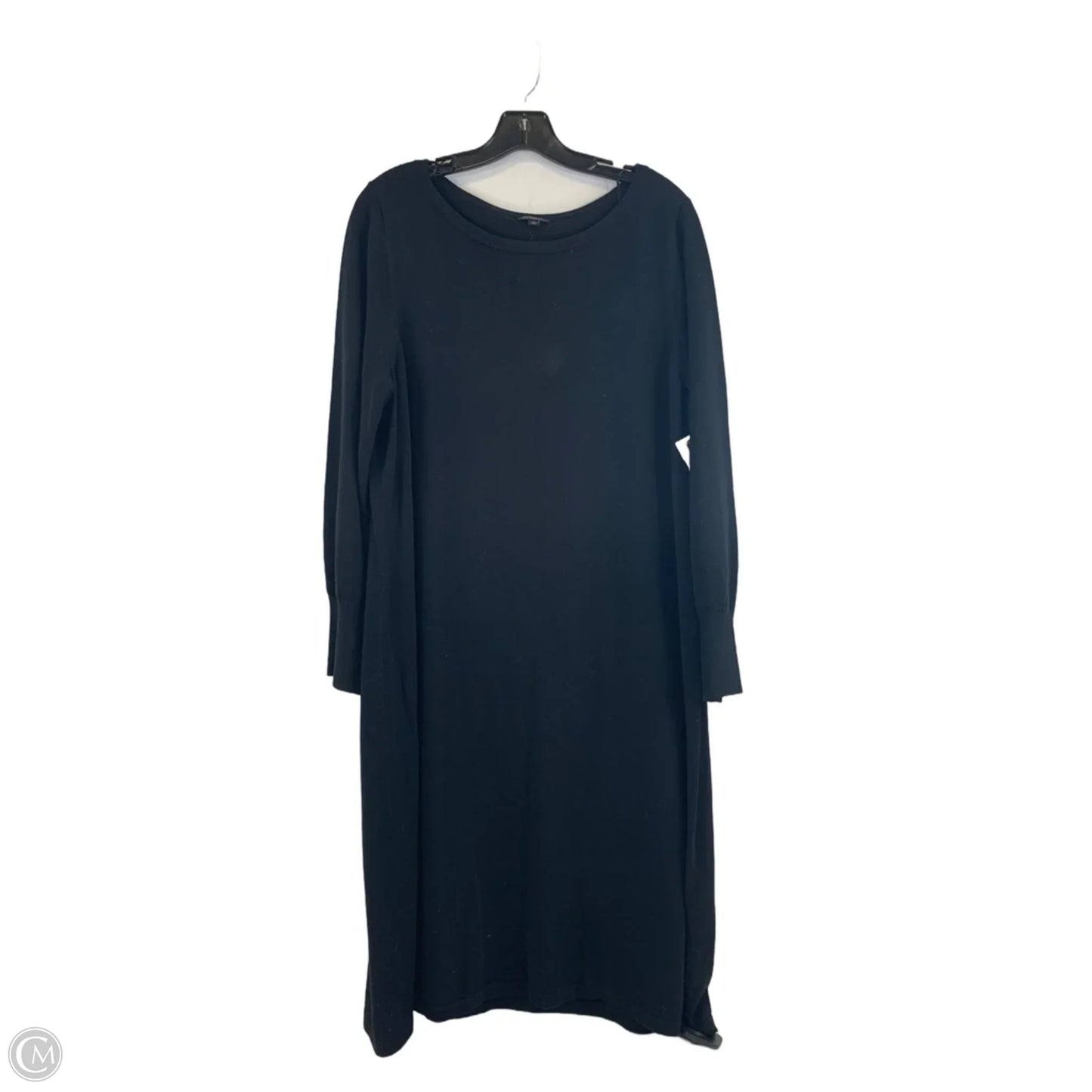 Dress Casual Midi By Talbots In Black, Size: 1x