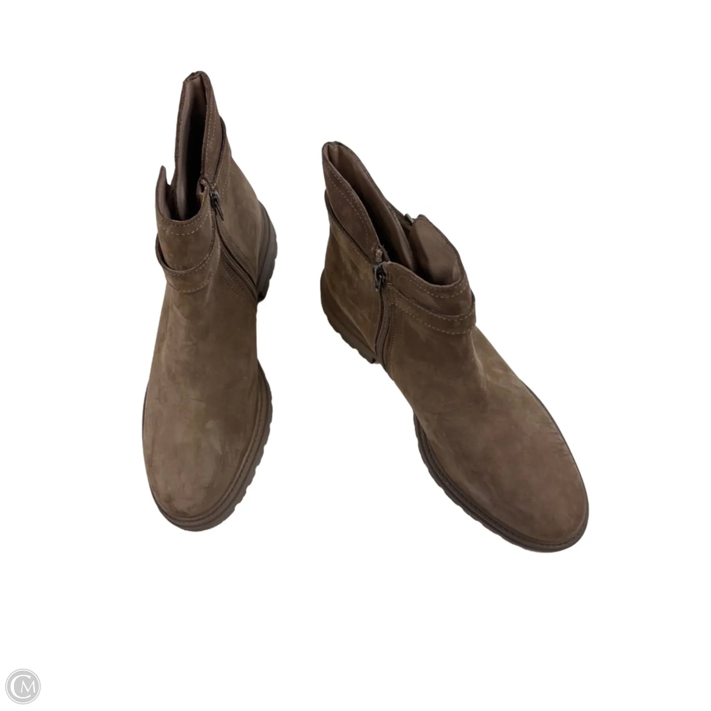 Boots Ankle Flats By Steve Madden In Tan, Size: 10