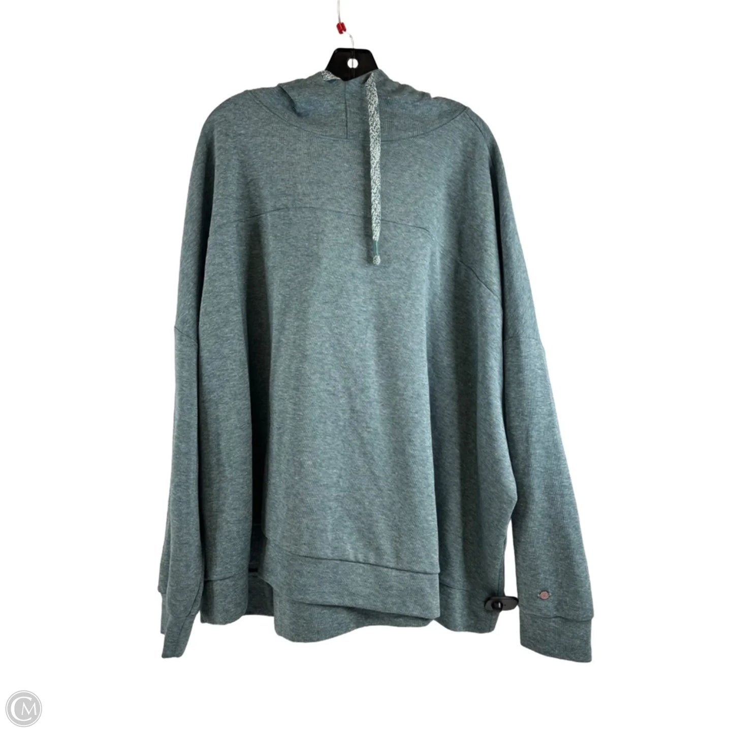 Sweatshirt Hoodie By Calia In Teal, Size: 3x