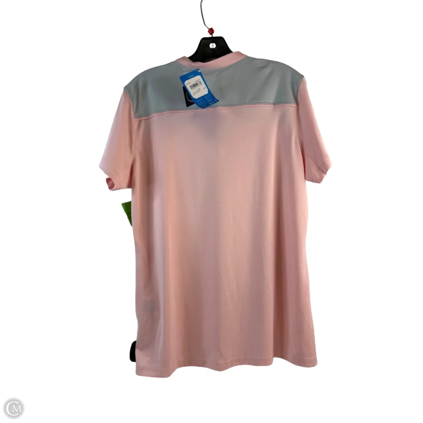 Athletic Top Short Sleeve By Columbia In Blue & Pink, Size: Xl