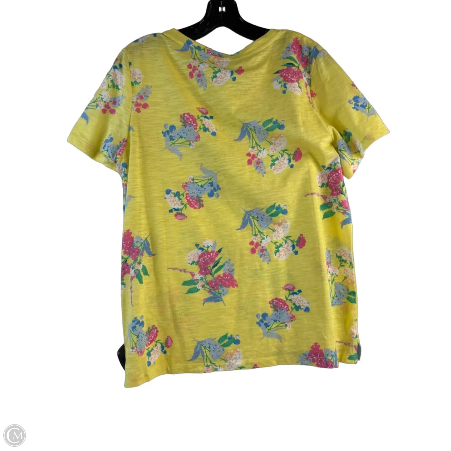 Top Short Sleeve Basic By Joules In Yellow, Size: L