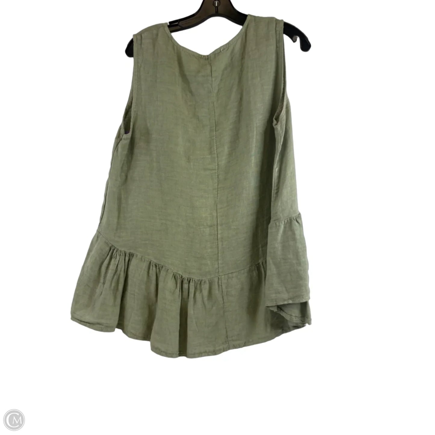 Top Sleeveless By Clothes Mentor In Green, Size: M
