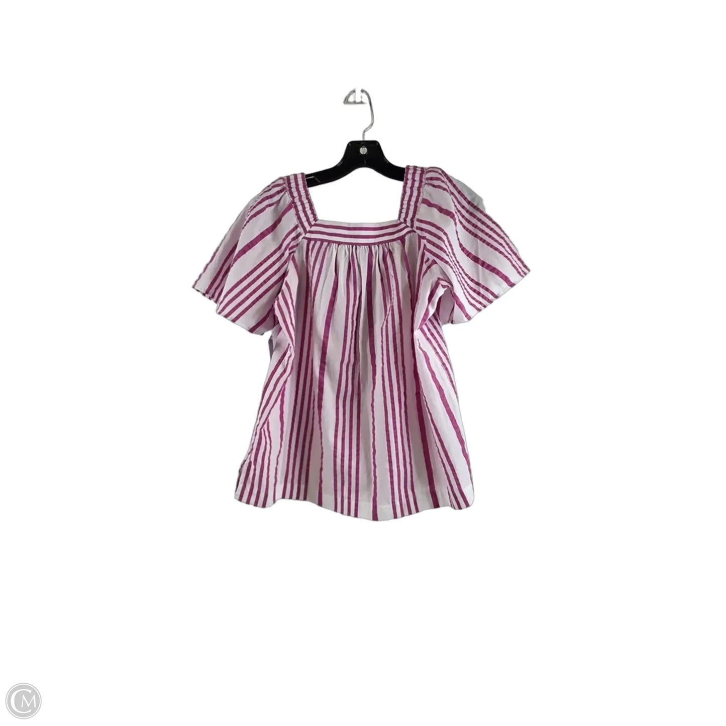 Top Short Sleeve By Loft In Striped Pattern, Size: Xs