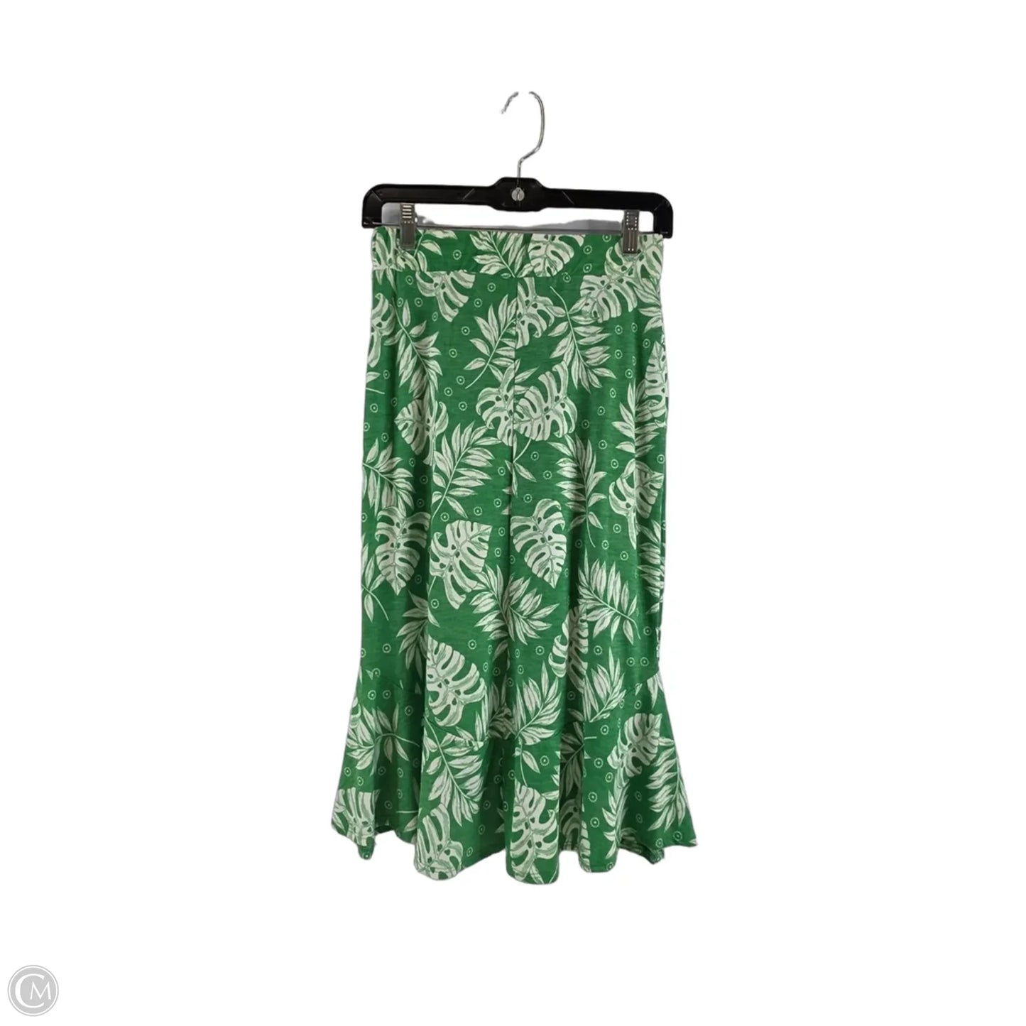 Skirt Mini & Short By Clothes Mentor In Green & White, Size: 4