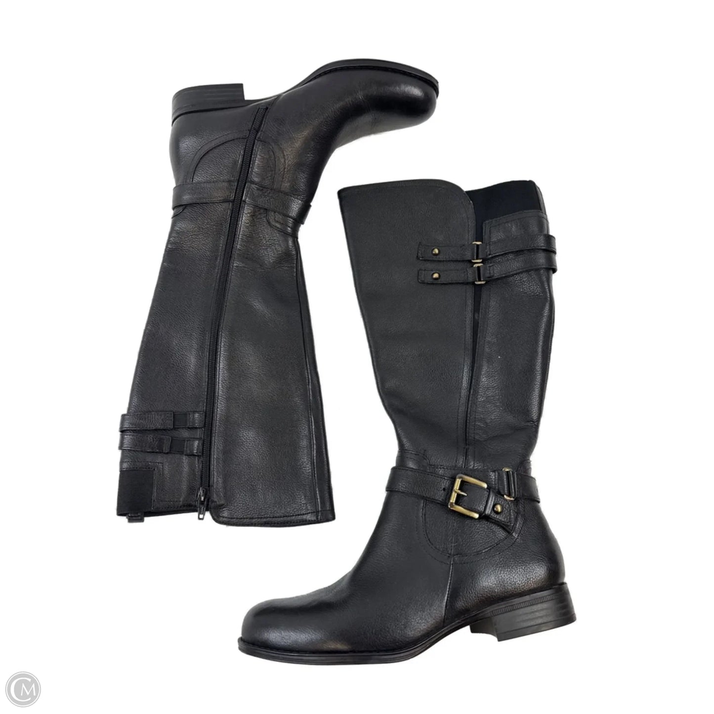 Boots Mid-calf Flats By Naturalizer In Black, Size: 8.5