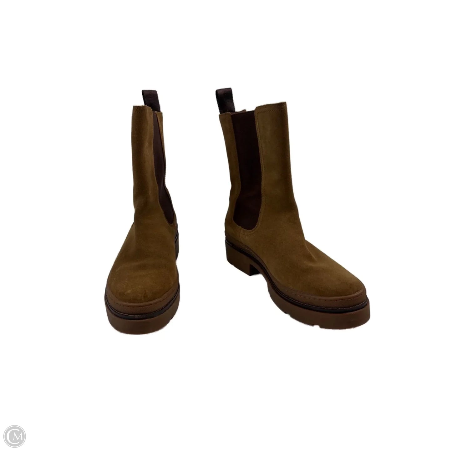 Boots Designer By Frye In Tan, Size: 9