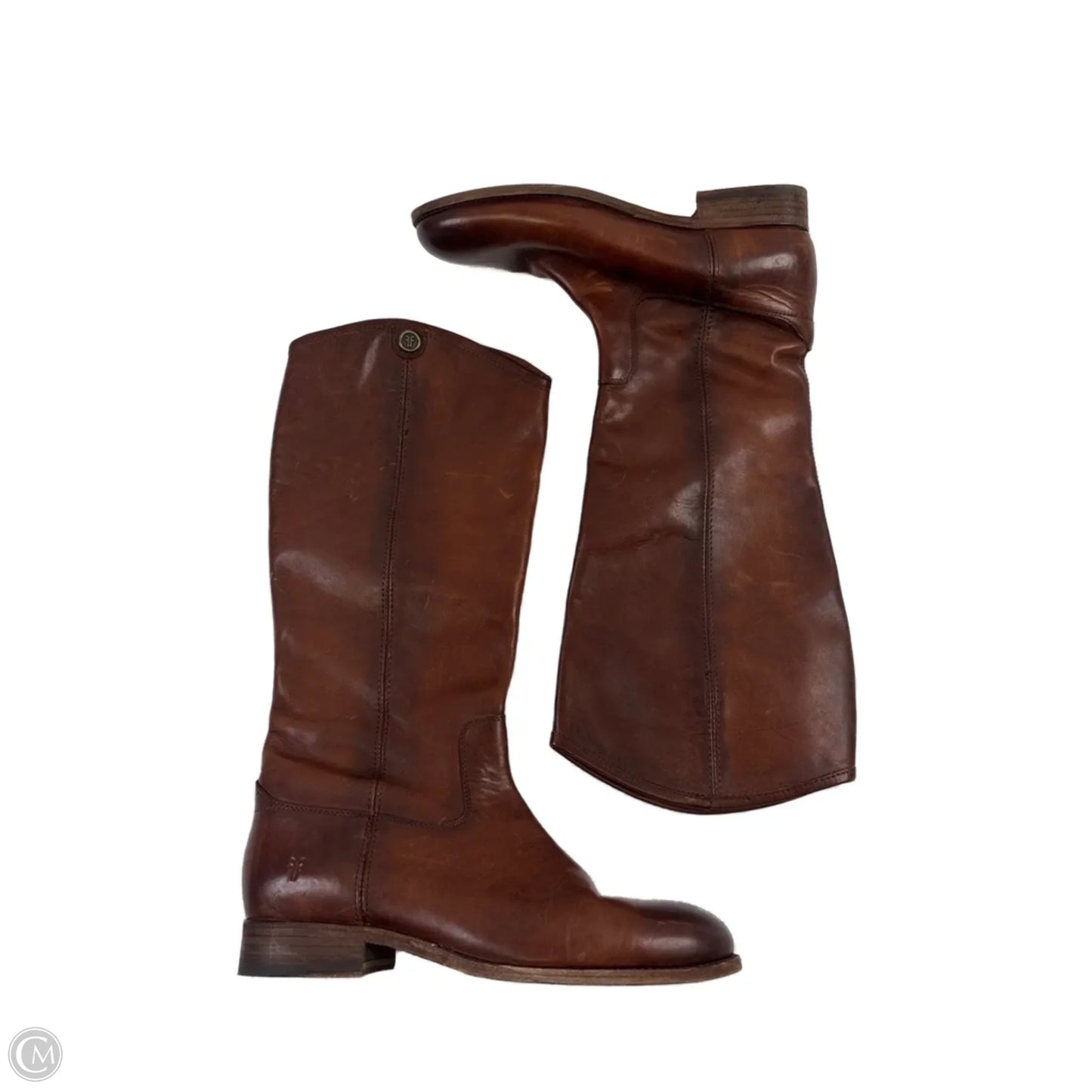 Boots Designer By Frye In Brown, Size: 9