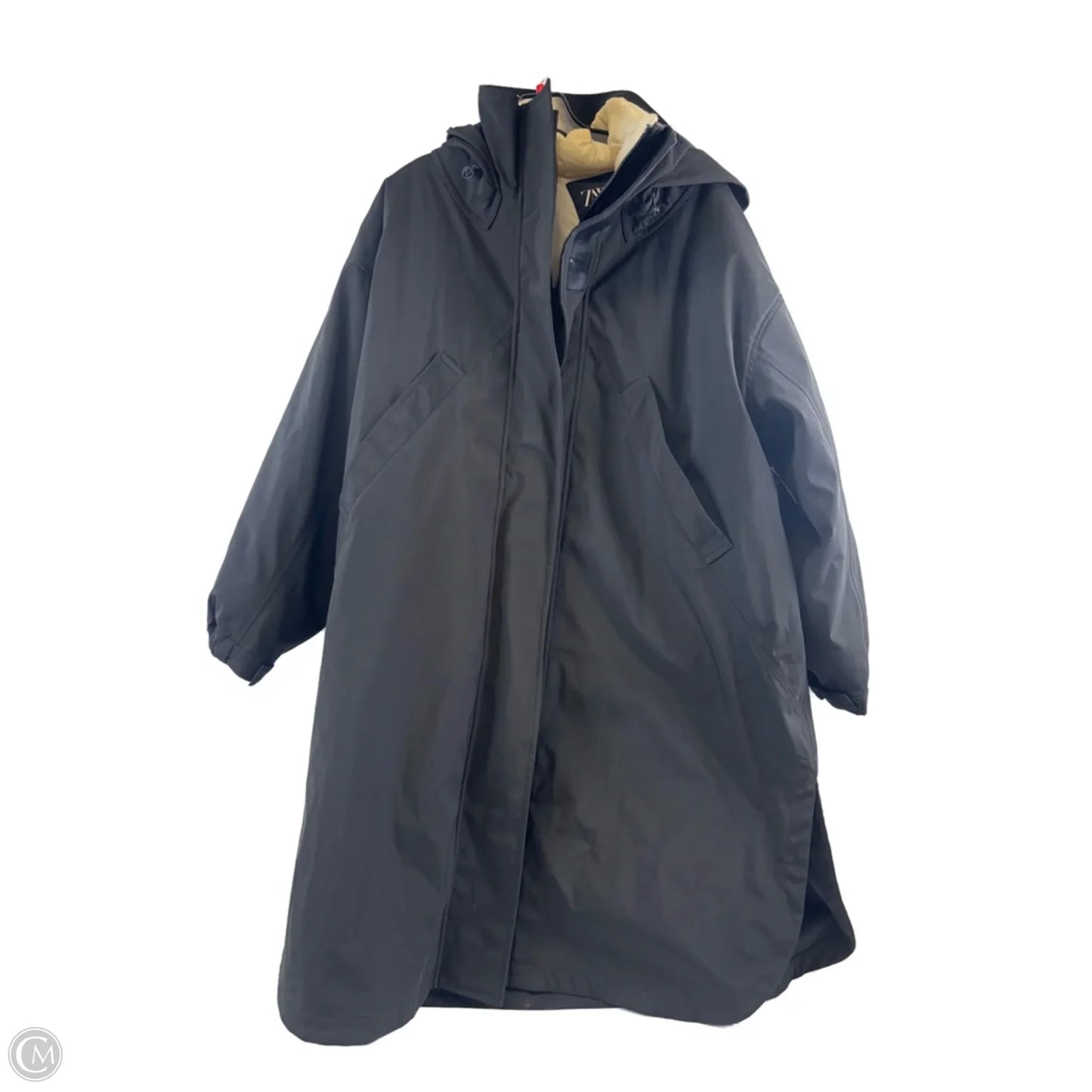Coat Puffer & Quilted By Zara In Black, Size: S