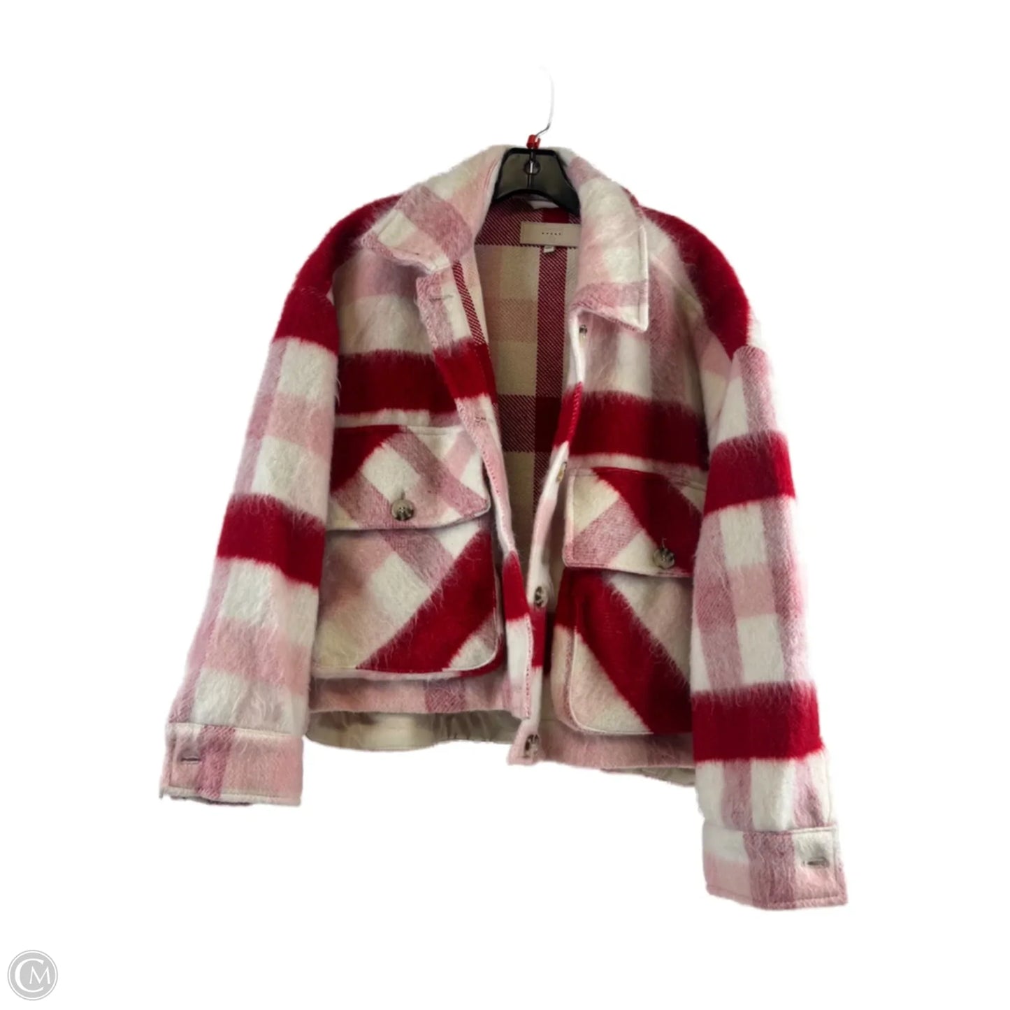 Jacket Shirt By Blanknyc In Pink & Red, Size: M