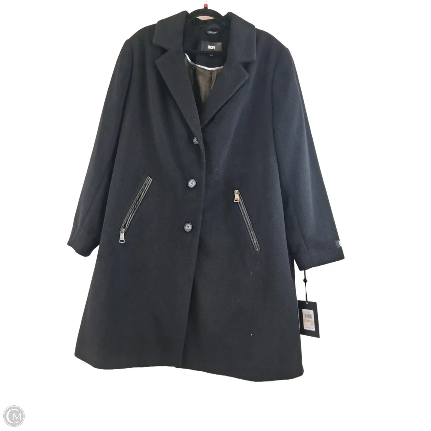 Coat Other By Dkny In Black, Size: 2x