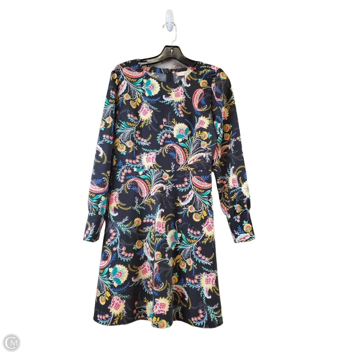 Dress Casual Midi By Loft In Multi-colored, Size: S