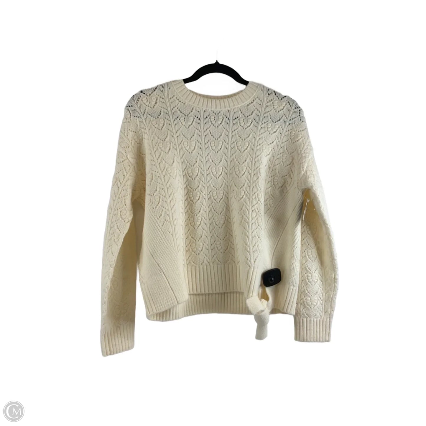 Sweater By Loft In Cream, Size: S