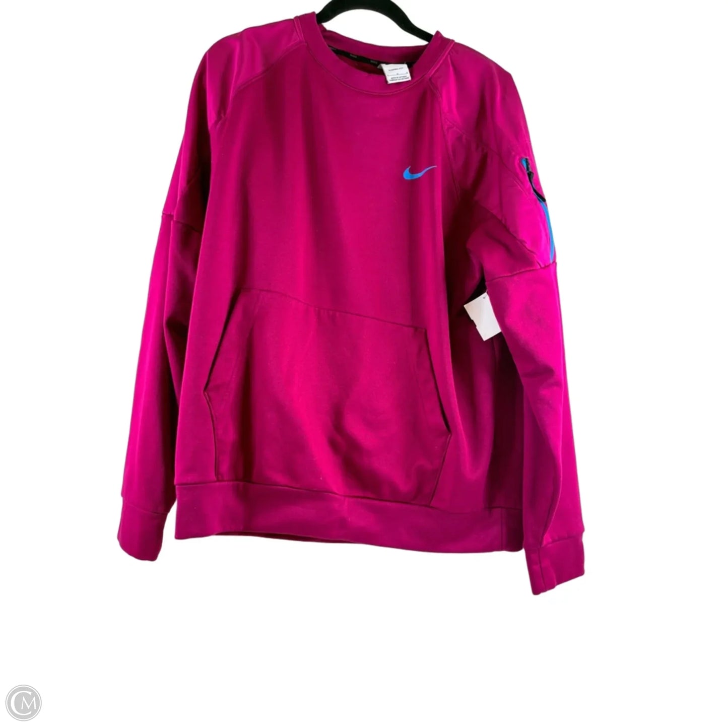Sweatshirt Crewneck By Nike In Pink, Size: L