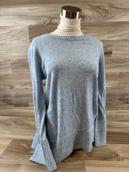 Sweater By Loft In Blue & White, Size: M