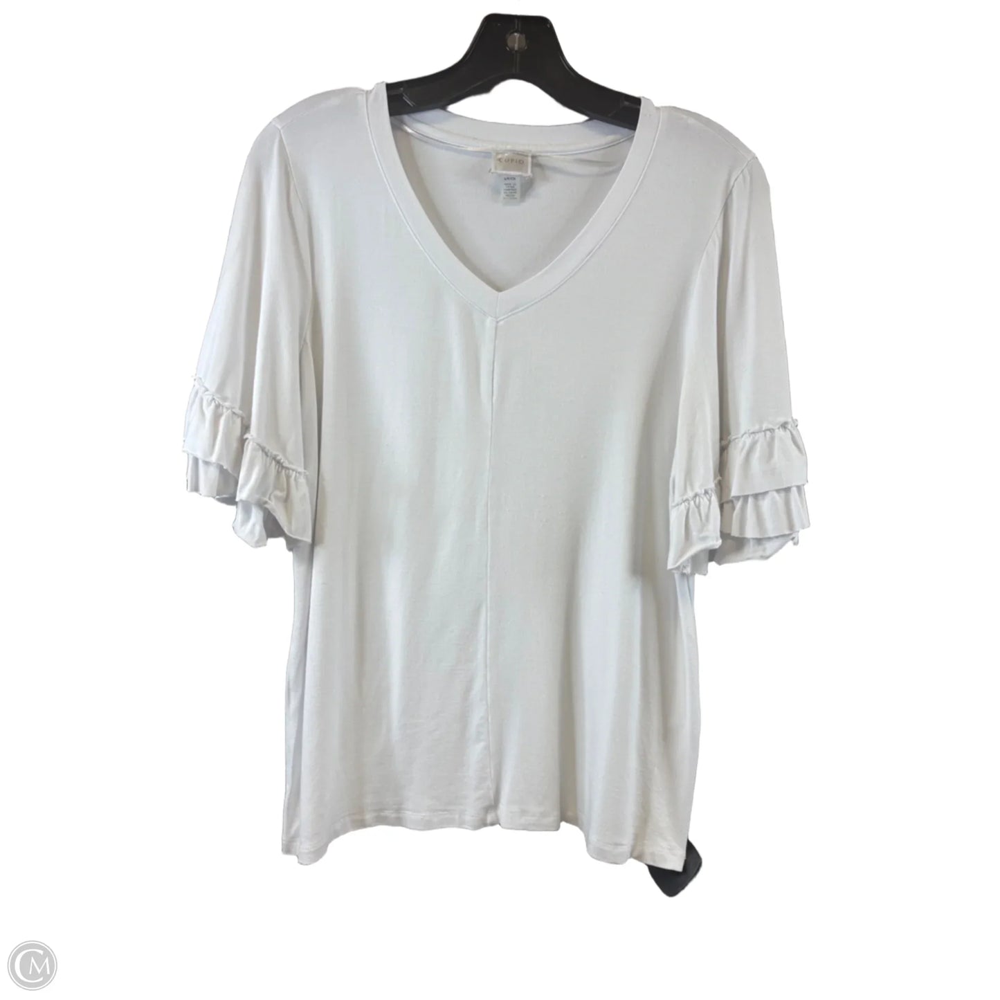 Top Short Sleeve Basic By Cupio In White, Size: Sp