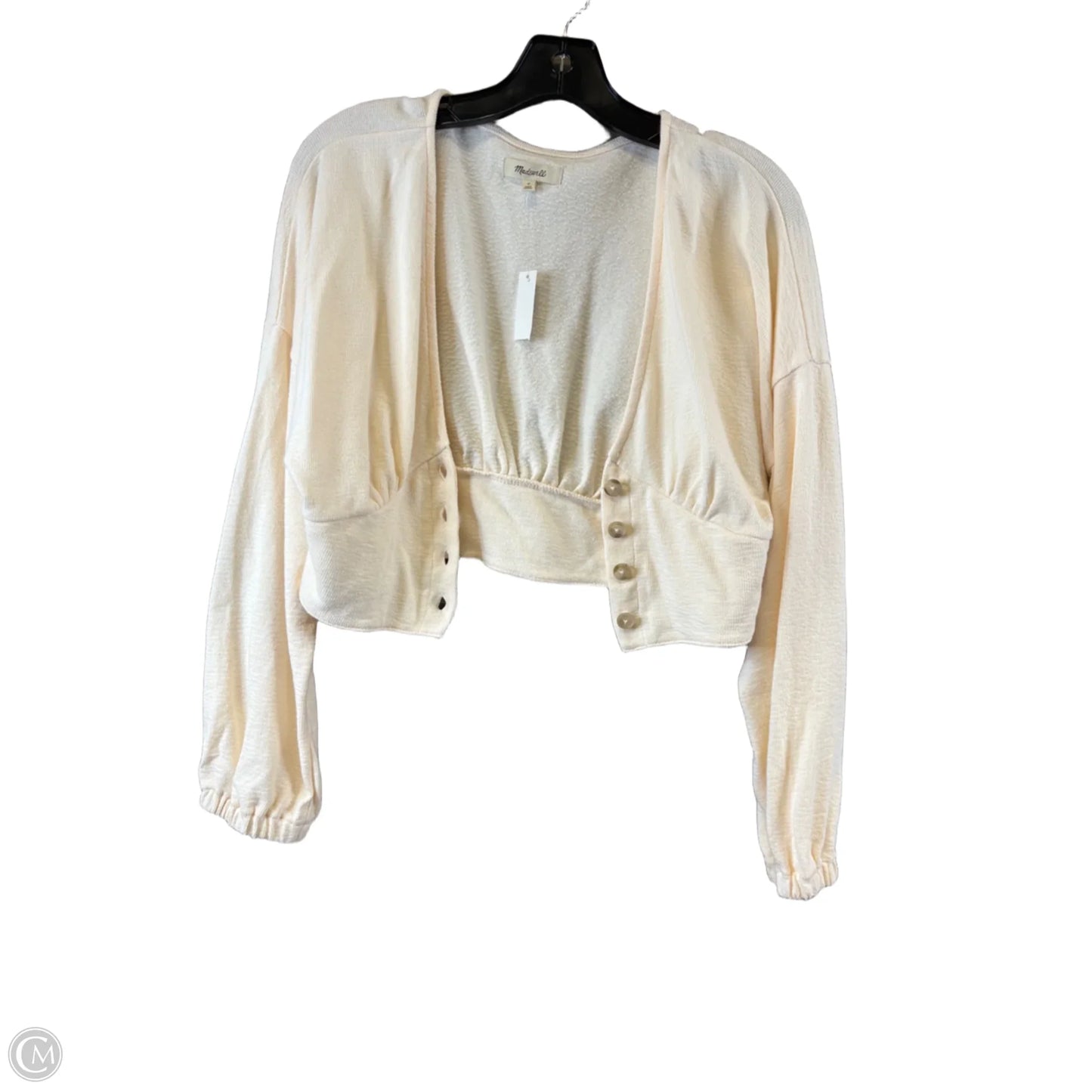 Top Long Sleeve Basic By Madewell In Cream, Size: S