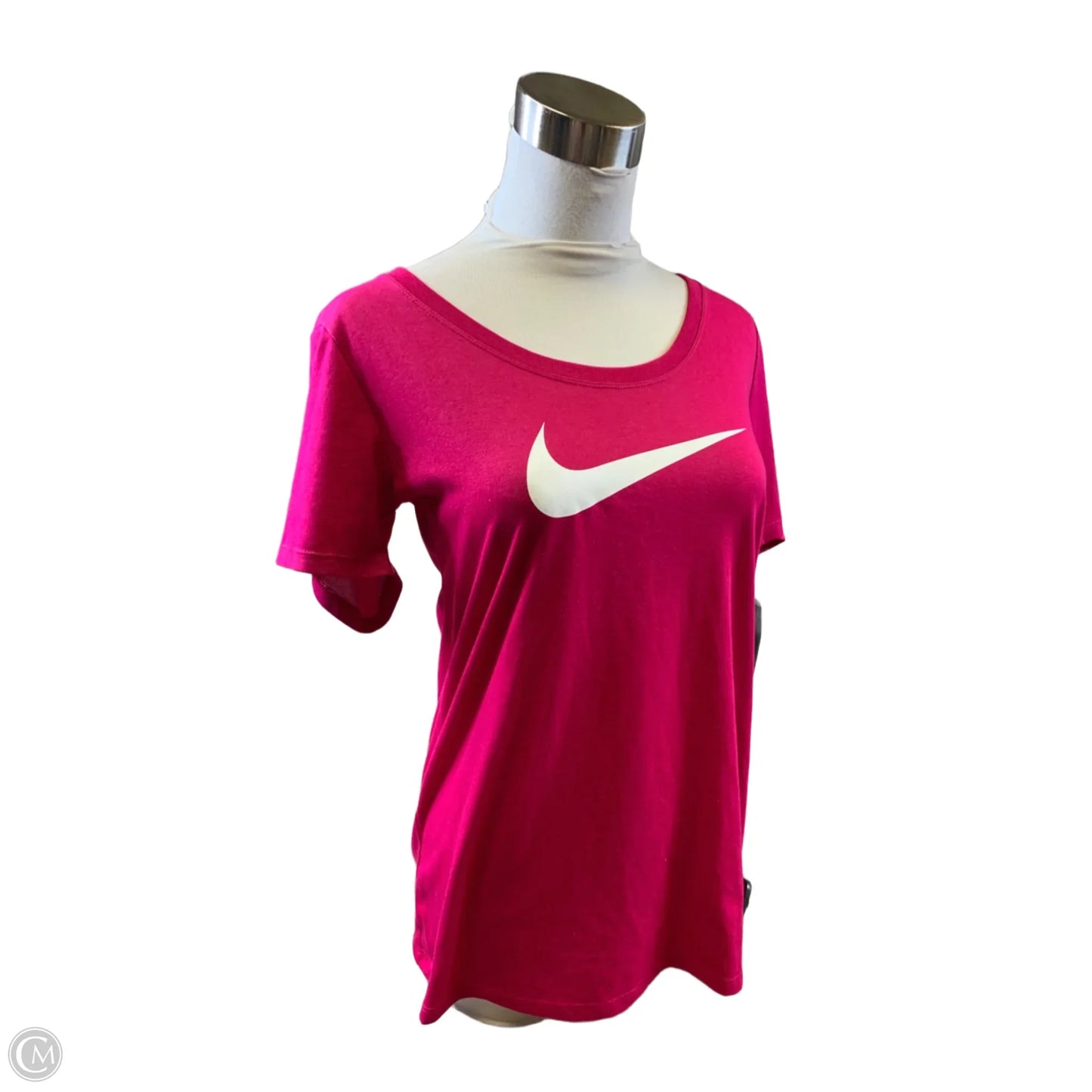 Athletic Top Short Sleeve By Nike Apparel In Pink, Size: S
