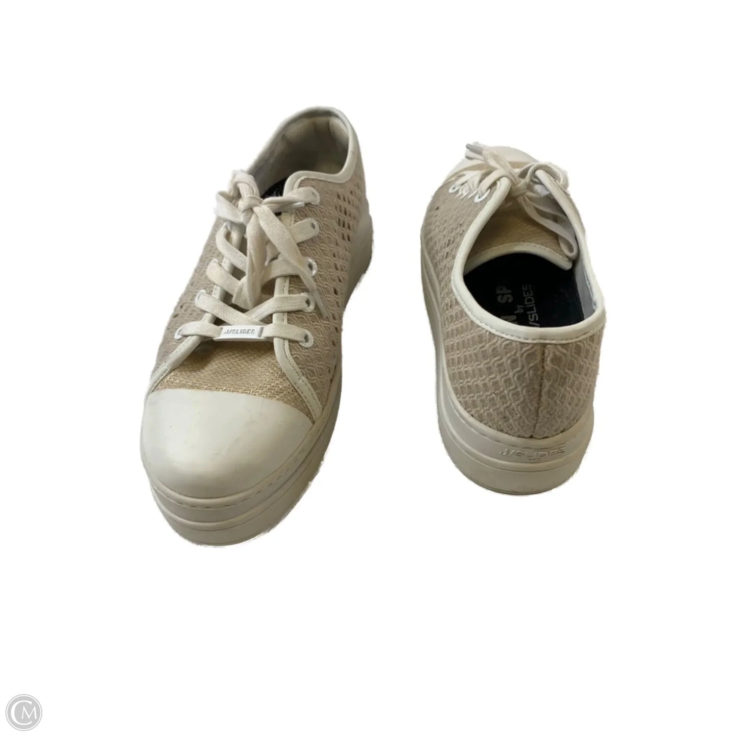 Shoes Sneakers Platform By J Slides In Beige, Size: 8