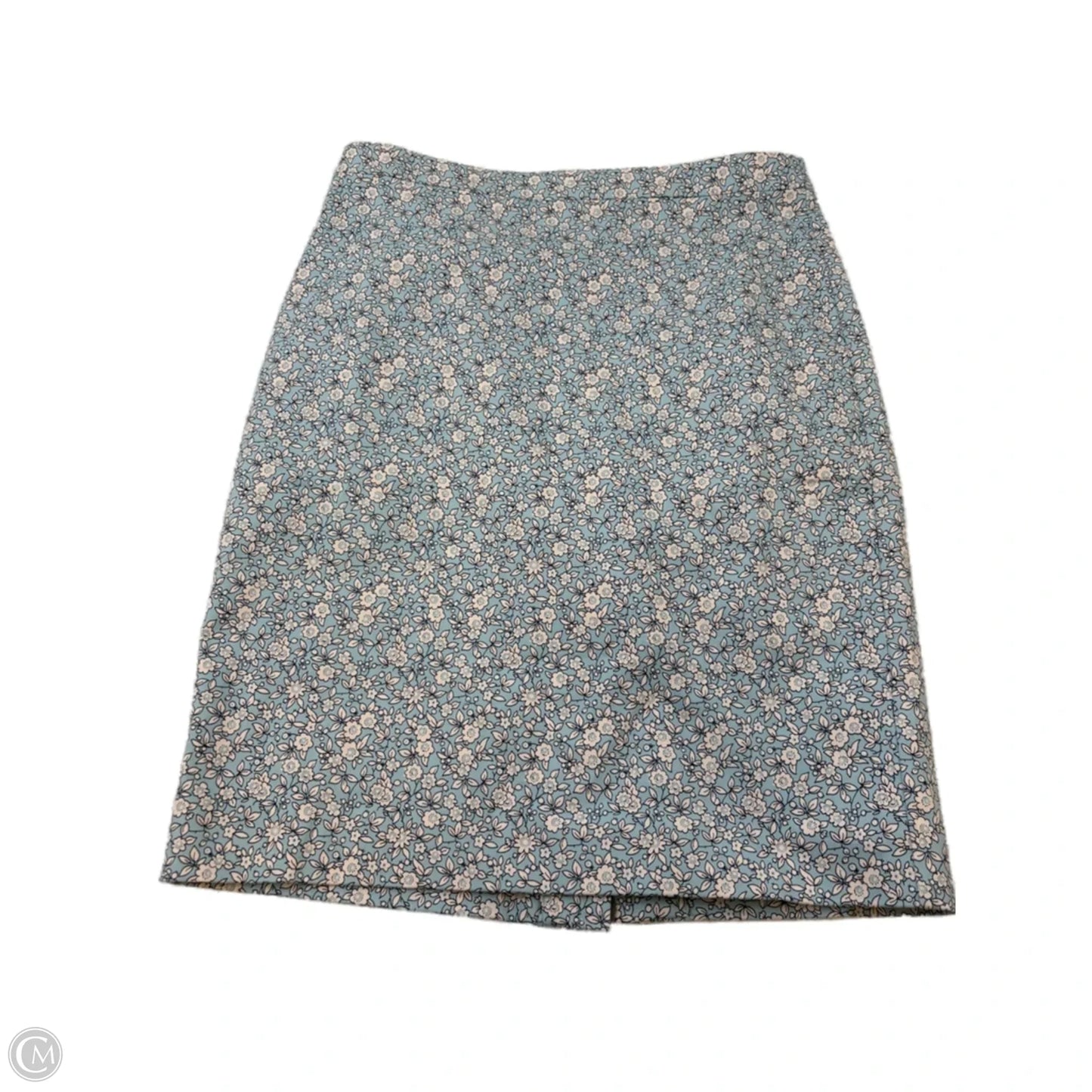 Skirt Midi By J. Crew In Blue & White, Size: 6