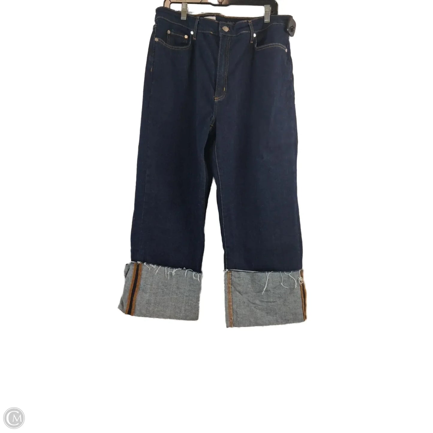 Jeans Cropped By Pilcro In Blue Denim, Size: 16