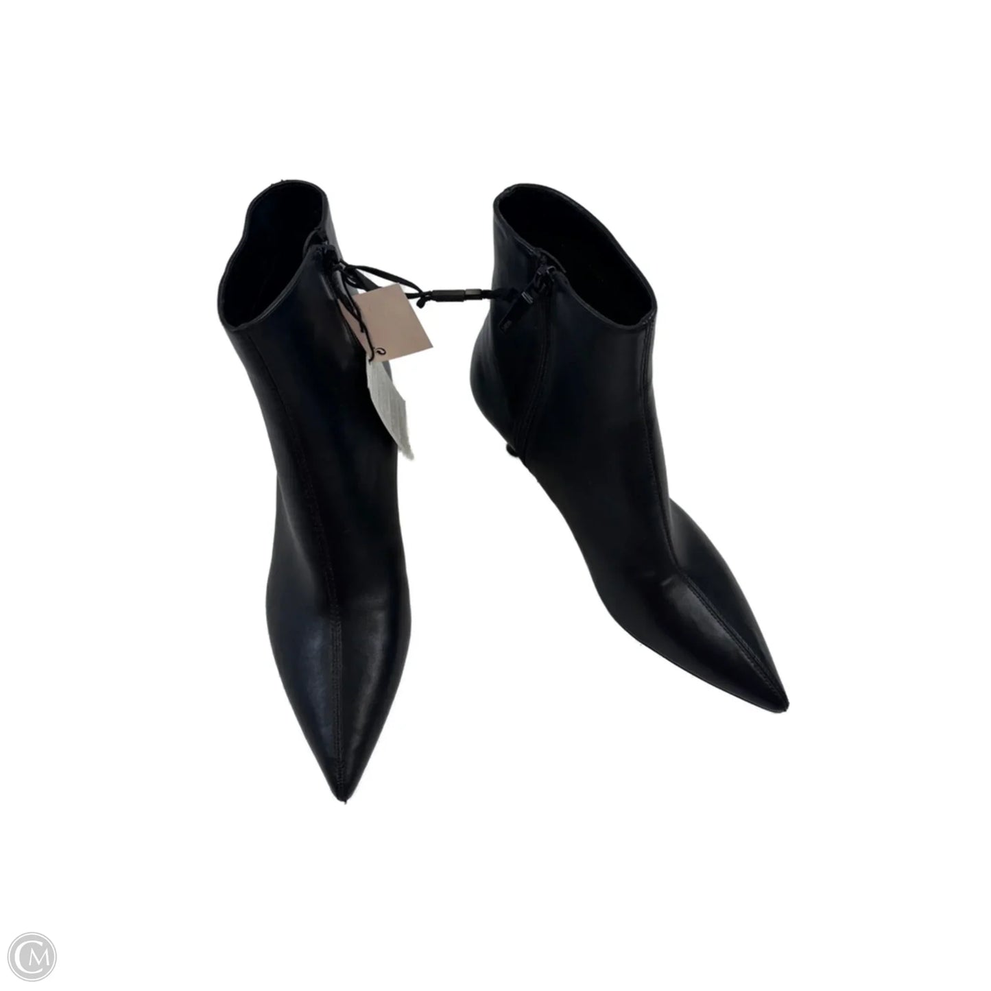 Boots Ankle Heels By Zara In Black, Size: 7.5