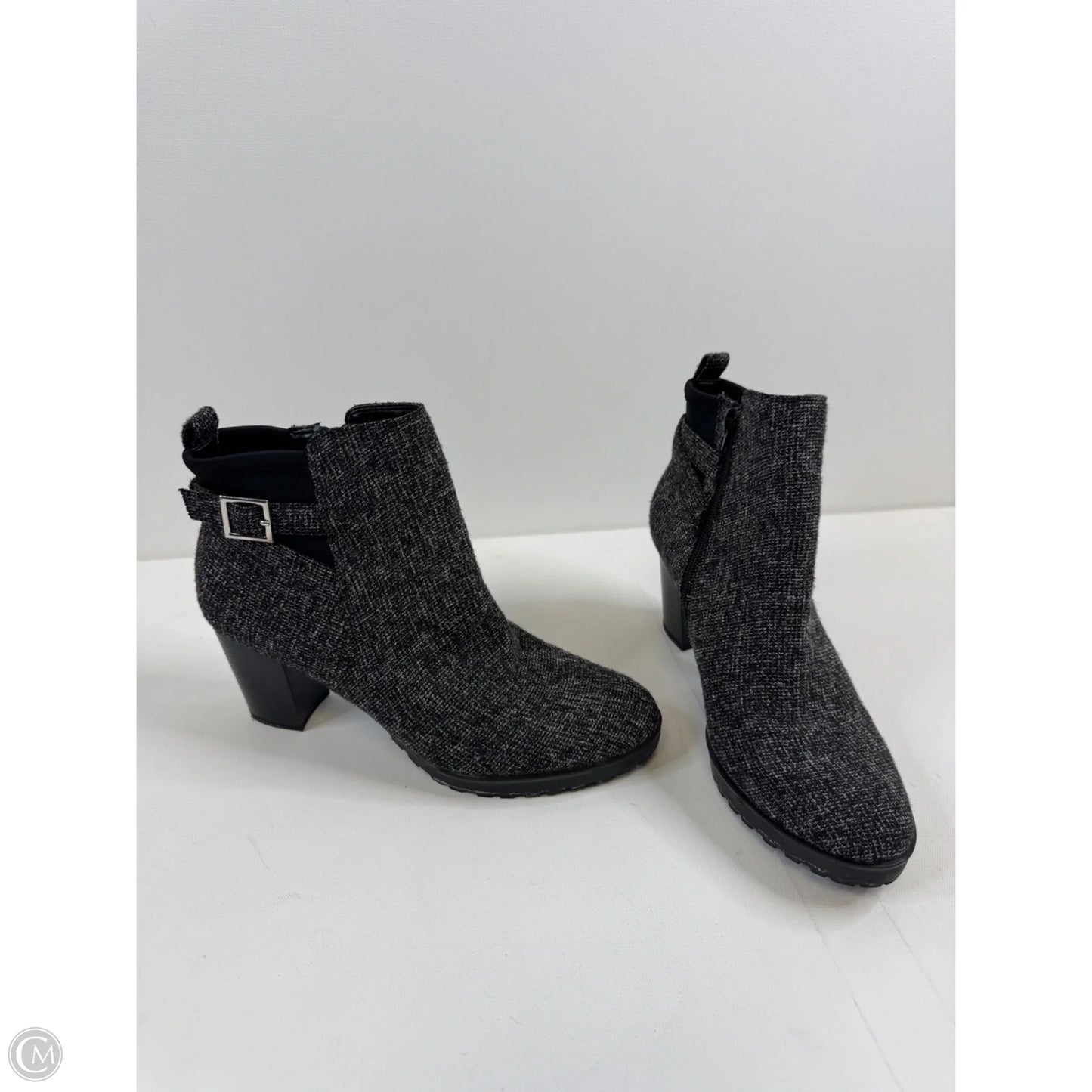 Boots Ankle Heels By Kelly And Katie In Grey, Size: 8