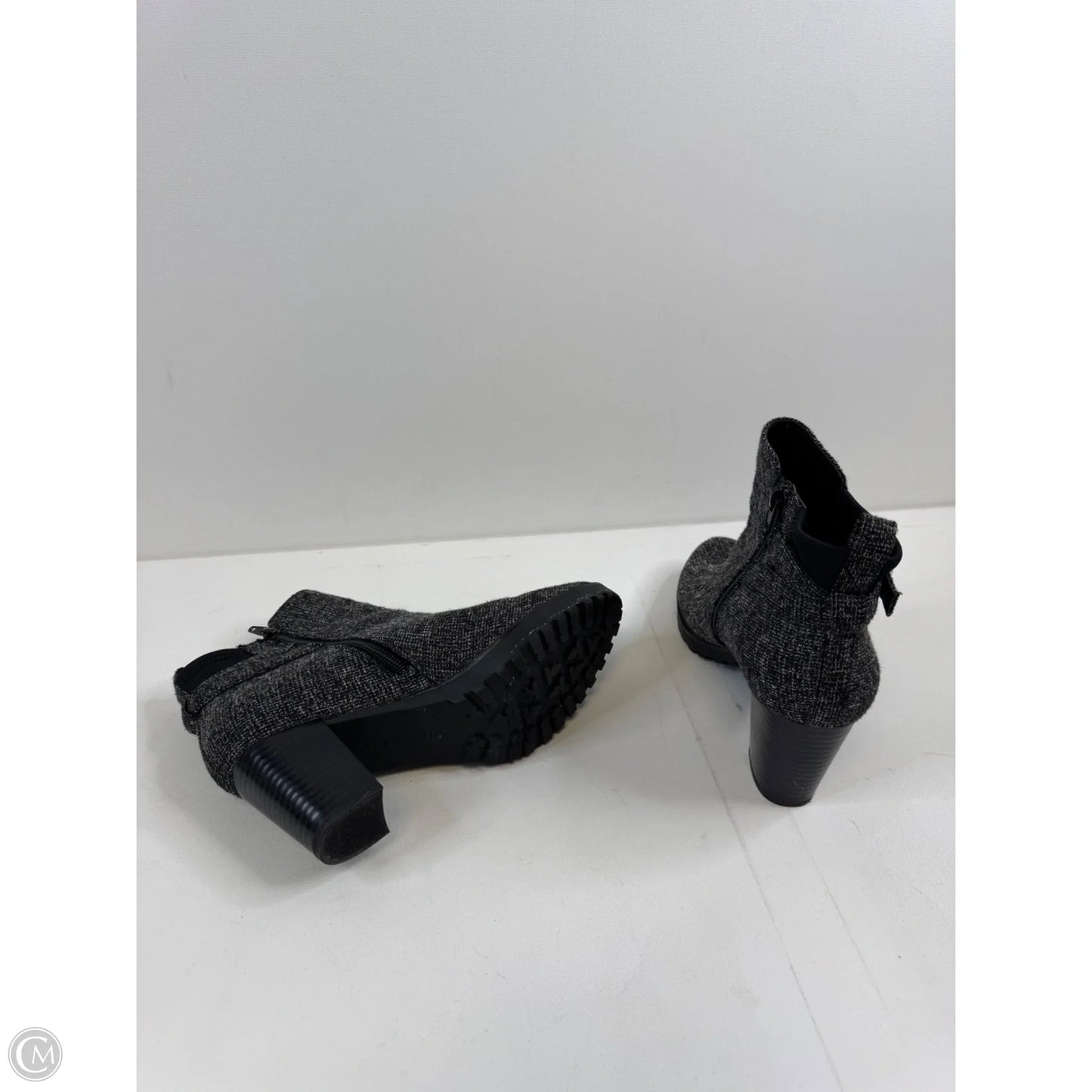 Boots Ankle Heels By Kelly And Katie In Grey, Size: 8