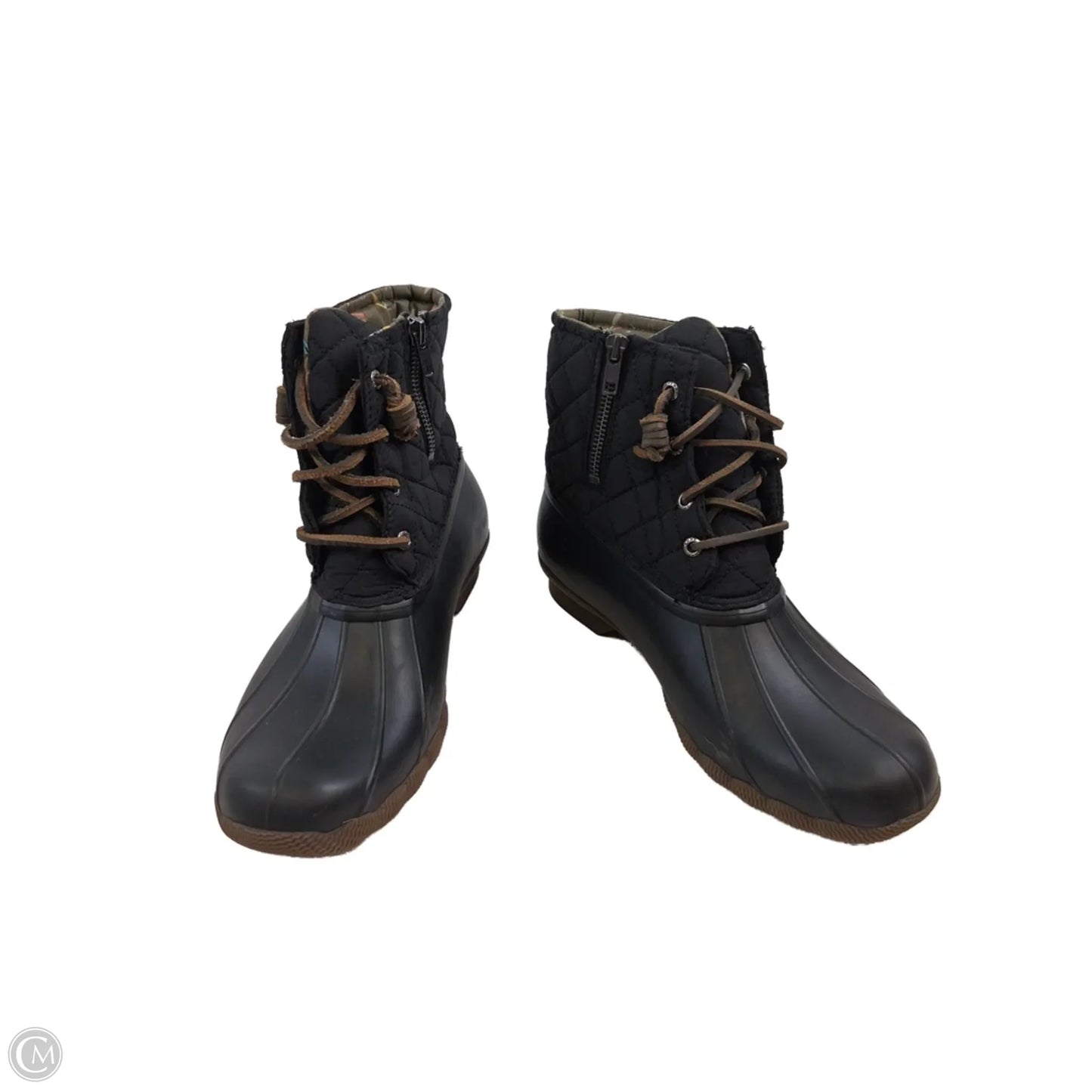 Boots Ankle Flats By Sperry In Black, Size: 9