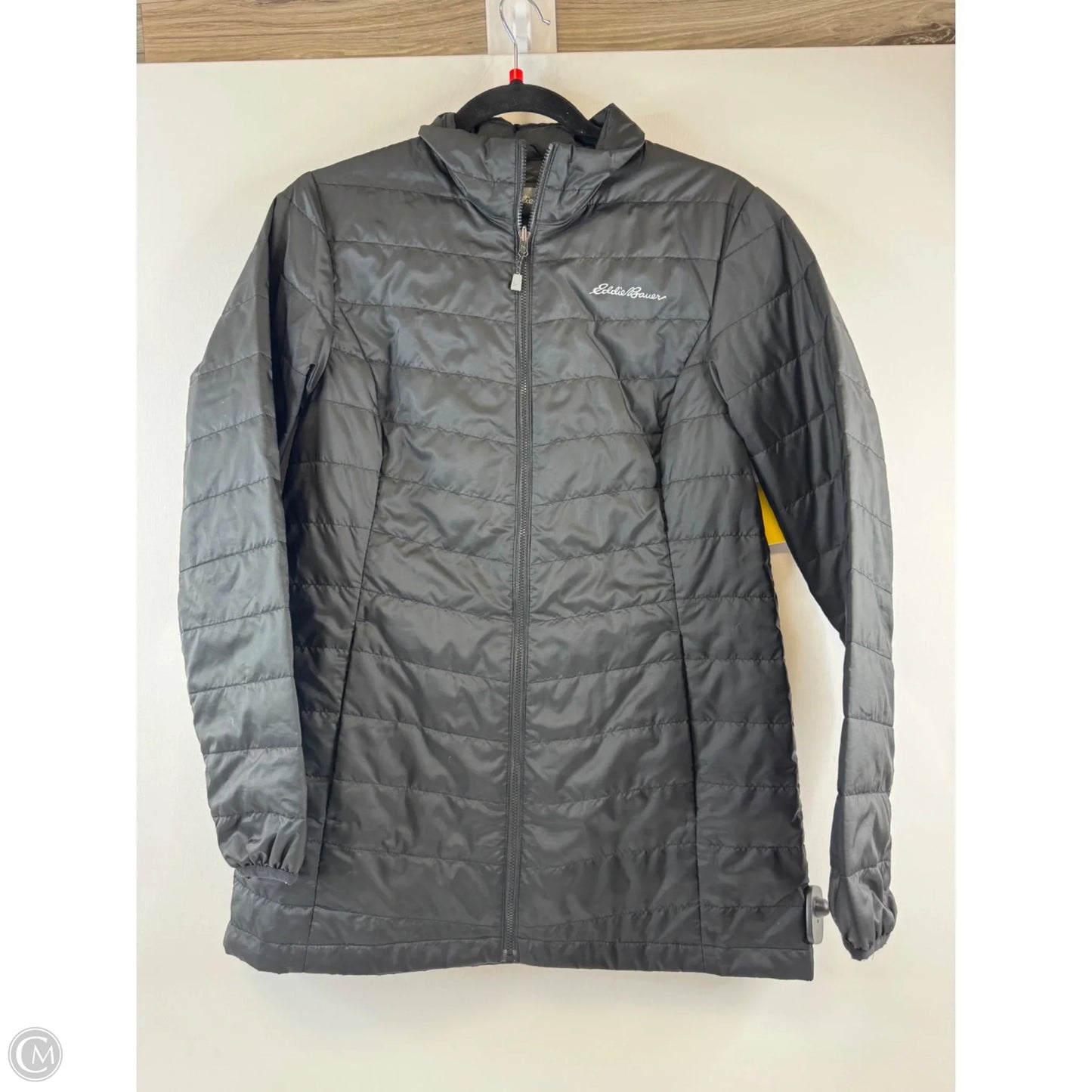 Jacket Puffer & Quilted By Eddie Bauer In Black, Size: M