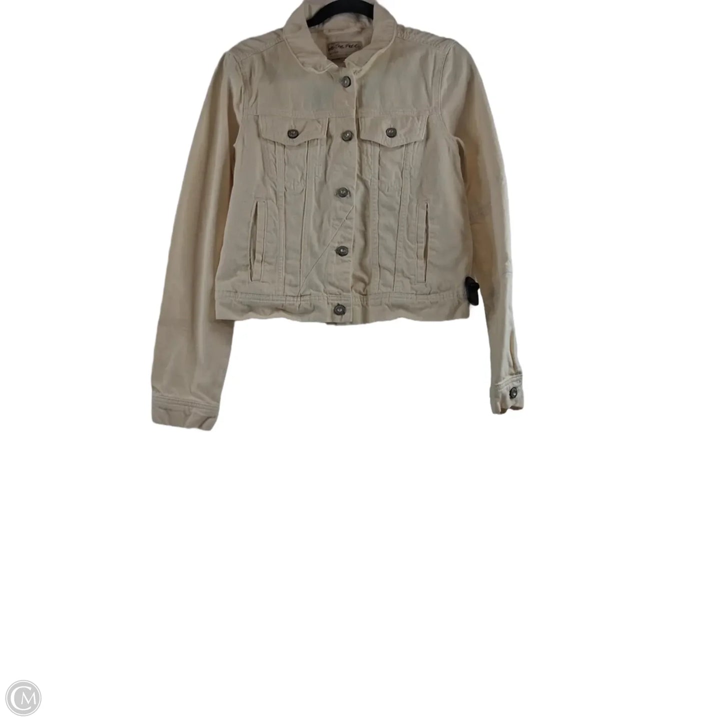 Jacket Denim By We The Free In Cream, Size: S