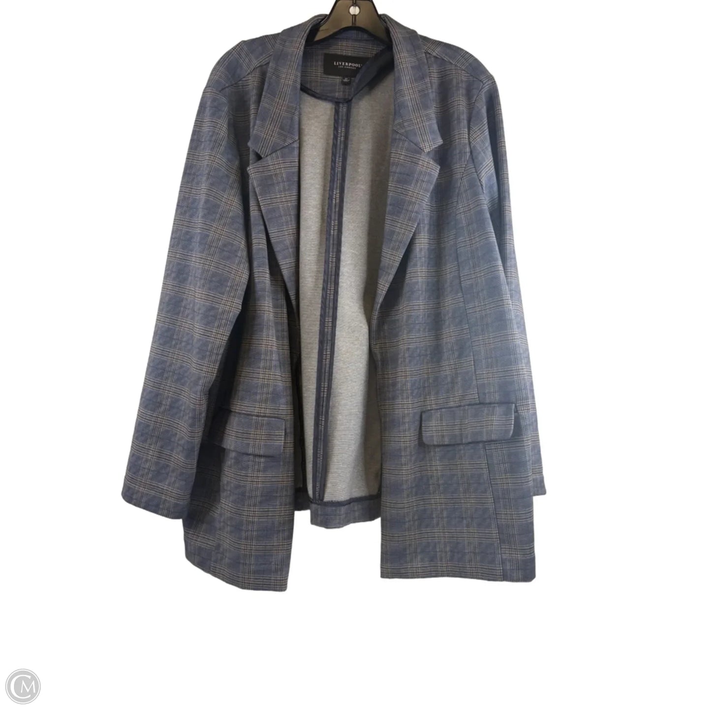 Blazer By Liverpool In Blue & Yellow, Size: 2x