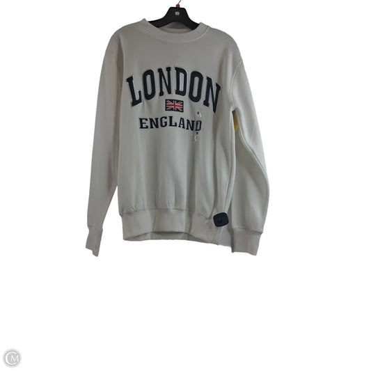 Sweatshirt Crewneck By Clothes Mentor In Blue & Red & White, Size: M