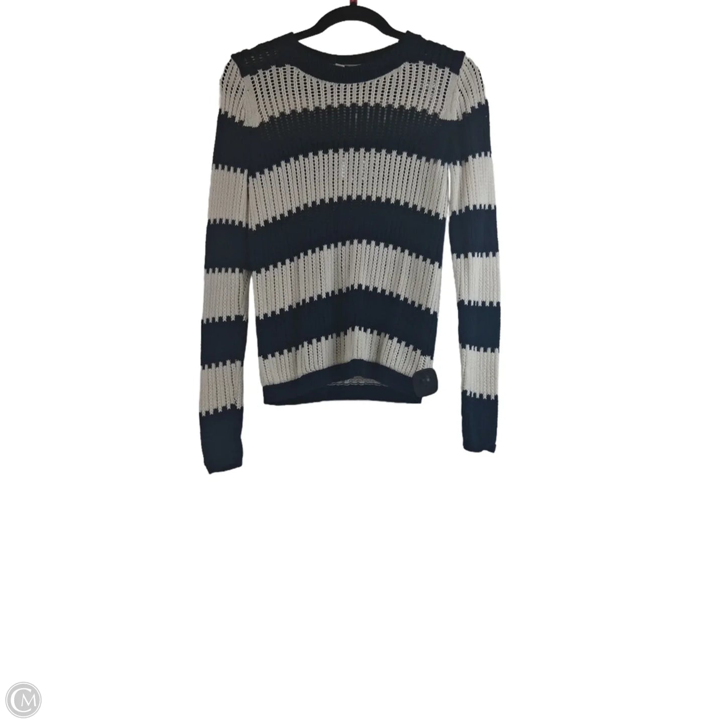 Sweater By Loft In Blue & White, Size: Xs