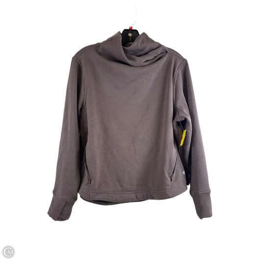 Athletic Sweatshirt Collar By Apana In Brown, Size: M