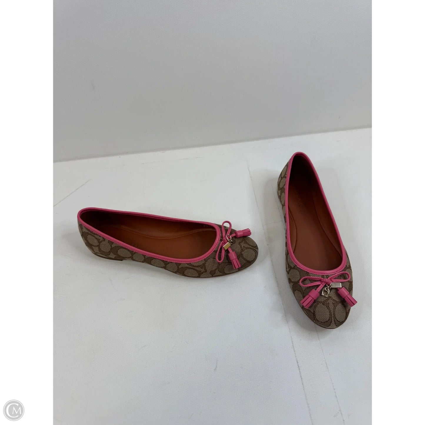 Shoes Designer By Coach In Pink & Tan, Size: 10