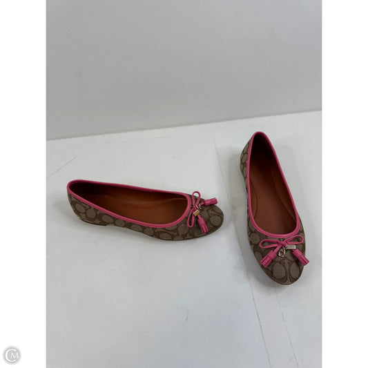 Shoes Designer By Coach In Pink & Tan, Size: 10