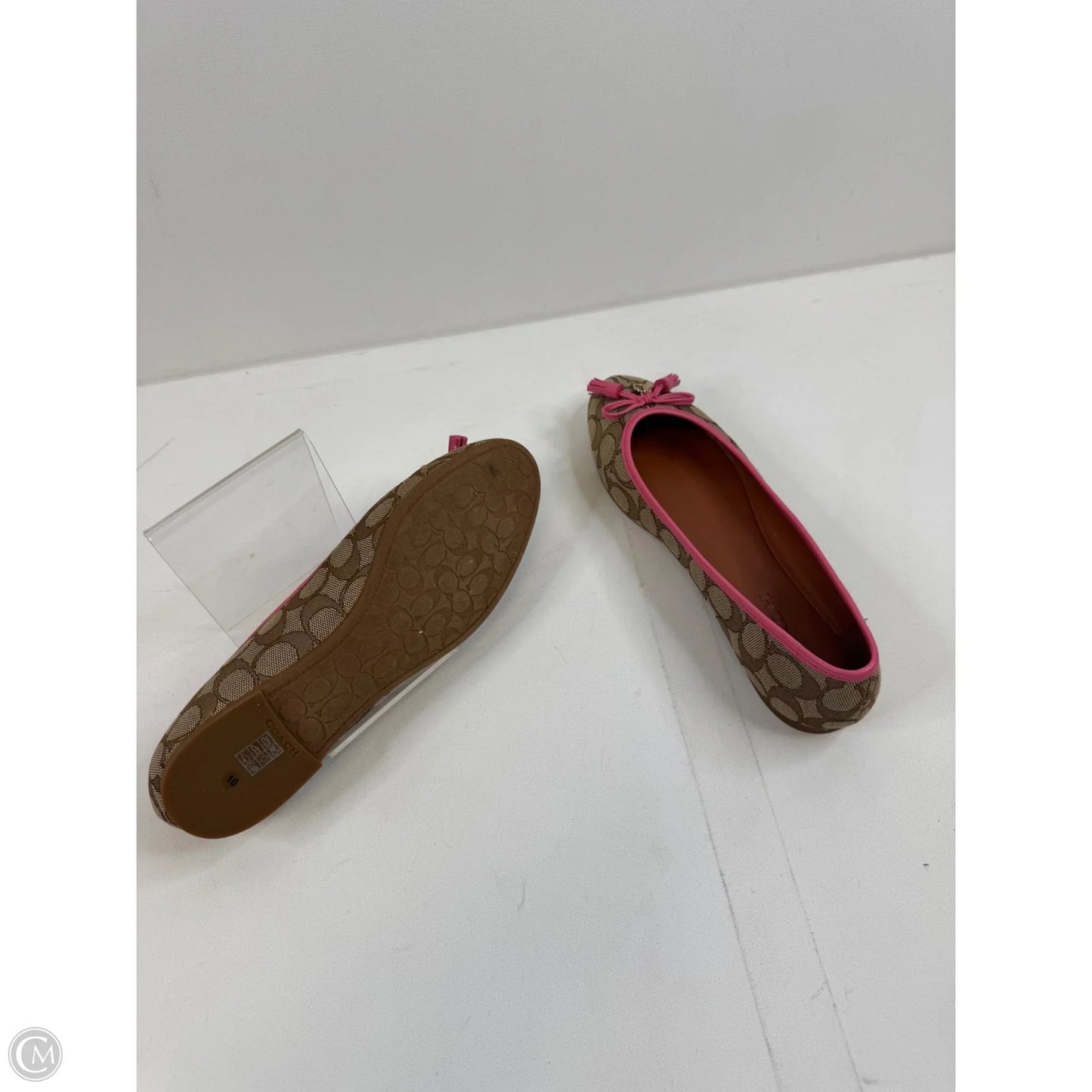 Shoes Designer By Coach In Pink & Tan, Size: 10