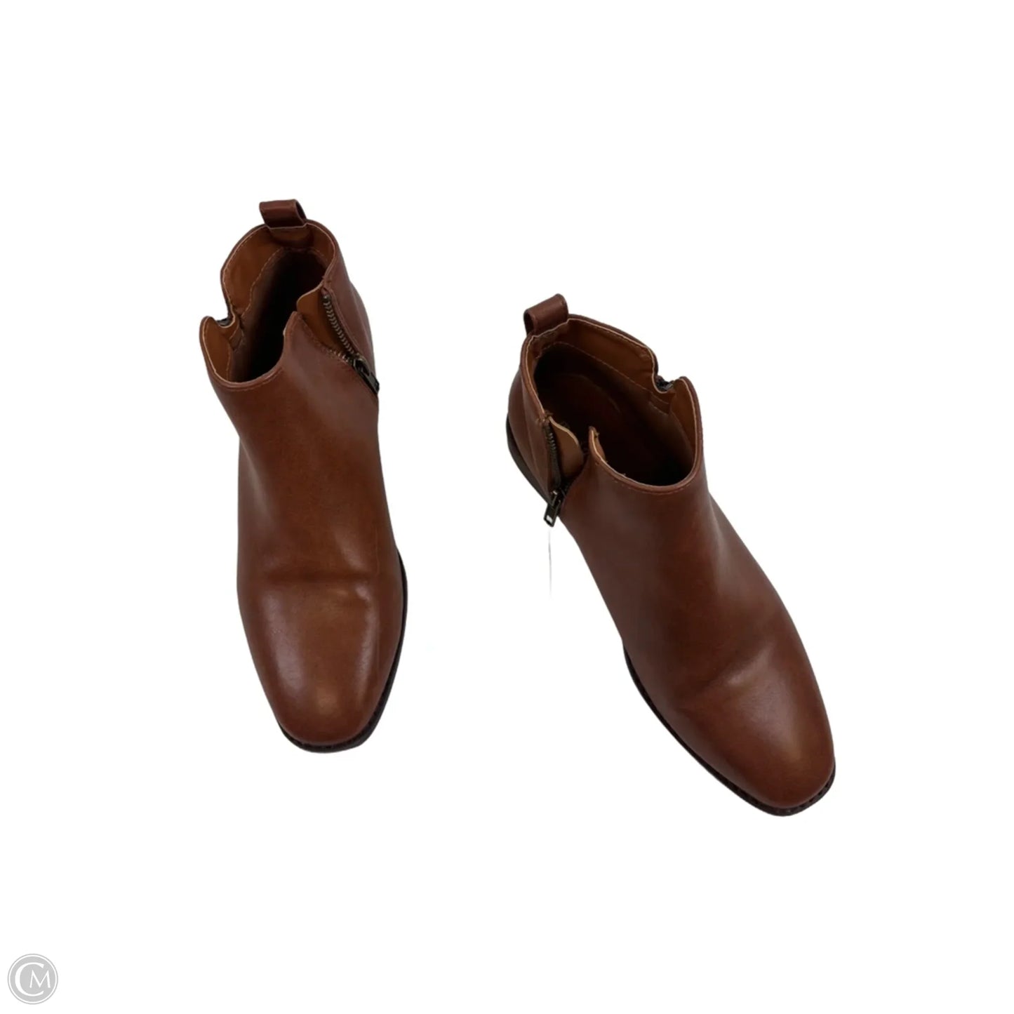 Boots Ankle Heels By Madden Girl In Brown, Size: 8.5