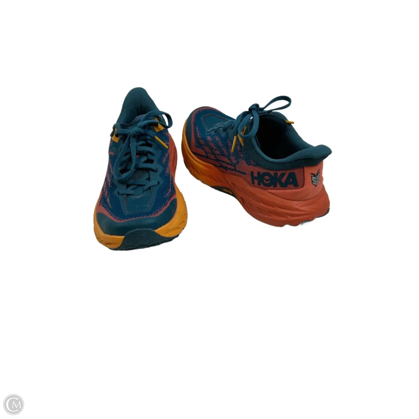 Shoes Athletic By Hoka In Blue & Orange, Size: 8.5