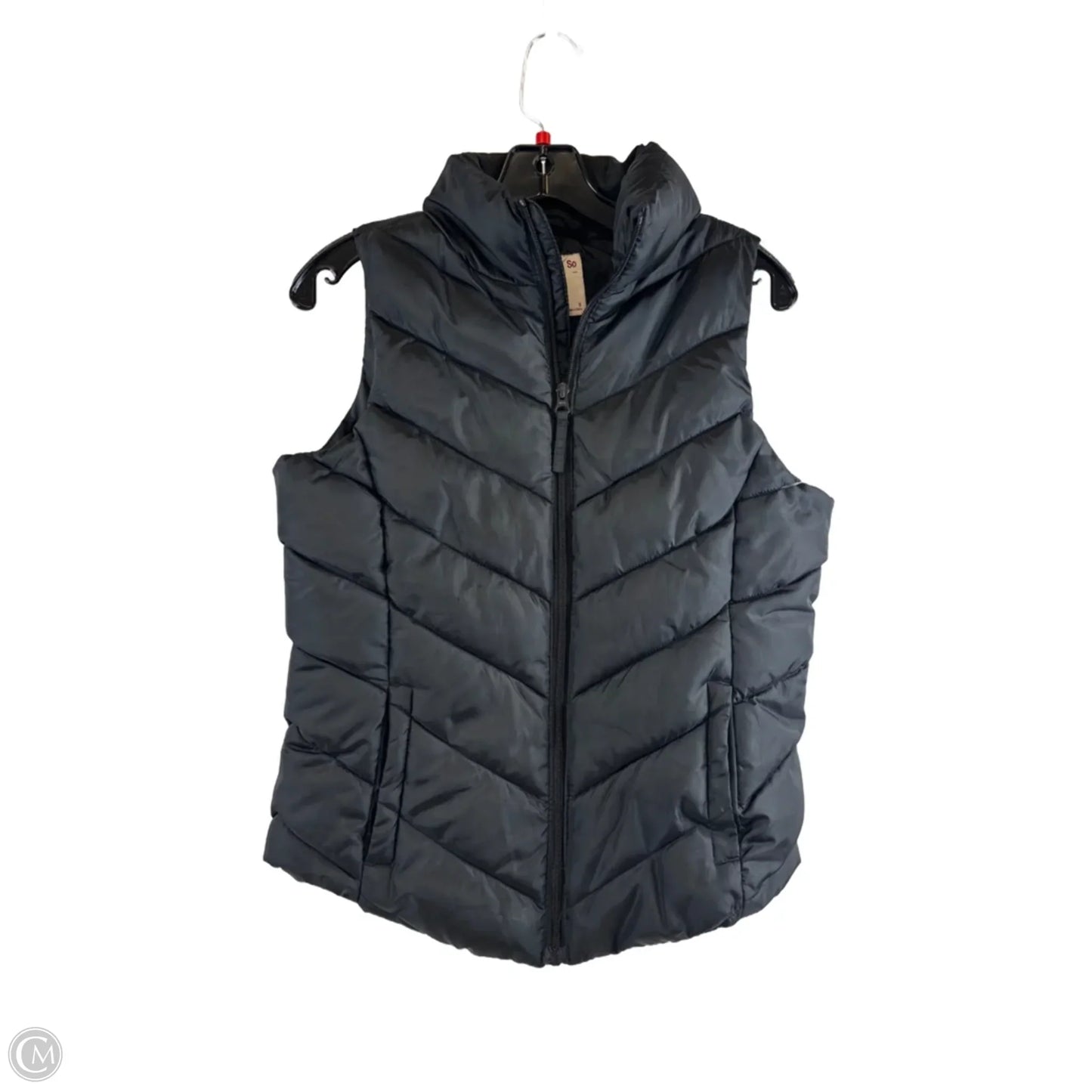 Vest Puffer & Quilted By So In Black, Size: S