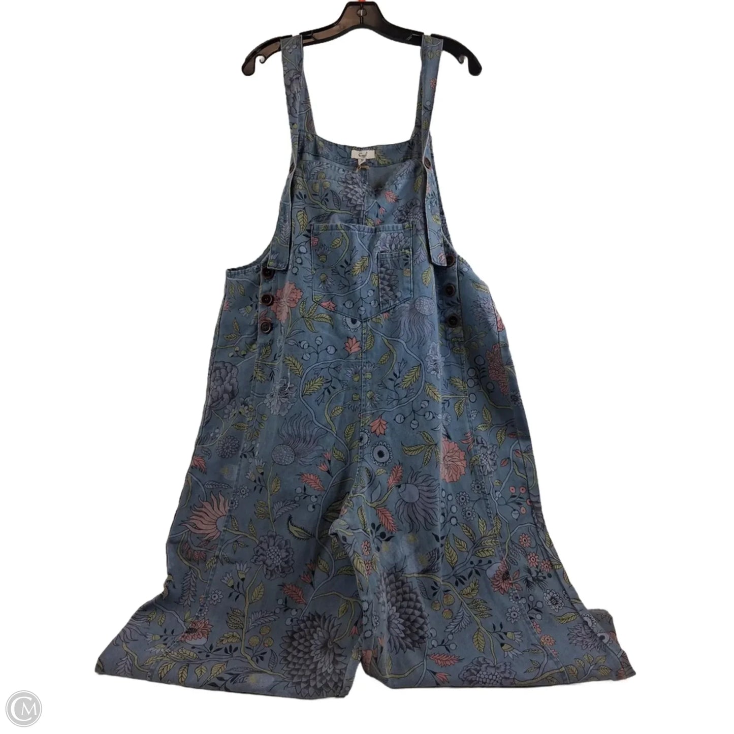 Overalls By Easel In Blue & Green, Size: M