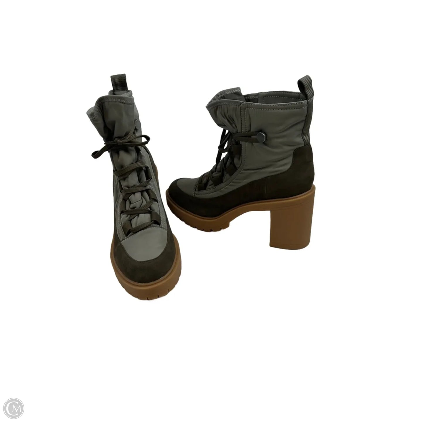 Boots Hiking By Dolce Vita In Green & Tan, Size: 12