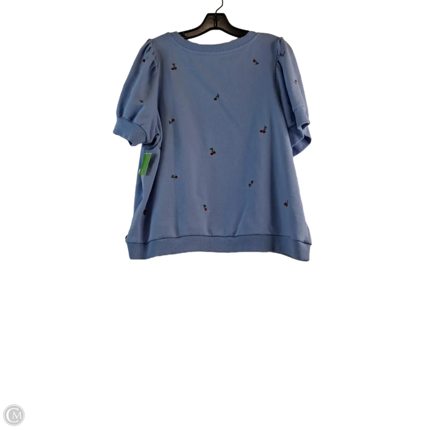 Top Short Sleeve By Chelsea And Theodore In Blue & Red, Size: 1x
