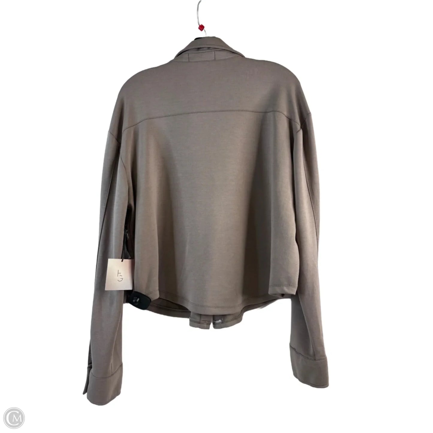 Top Long Sleeve By Happily Grey In Taupe, Size: L