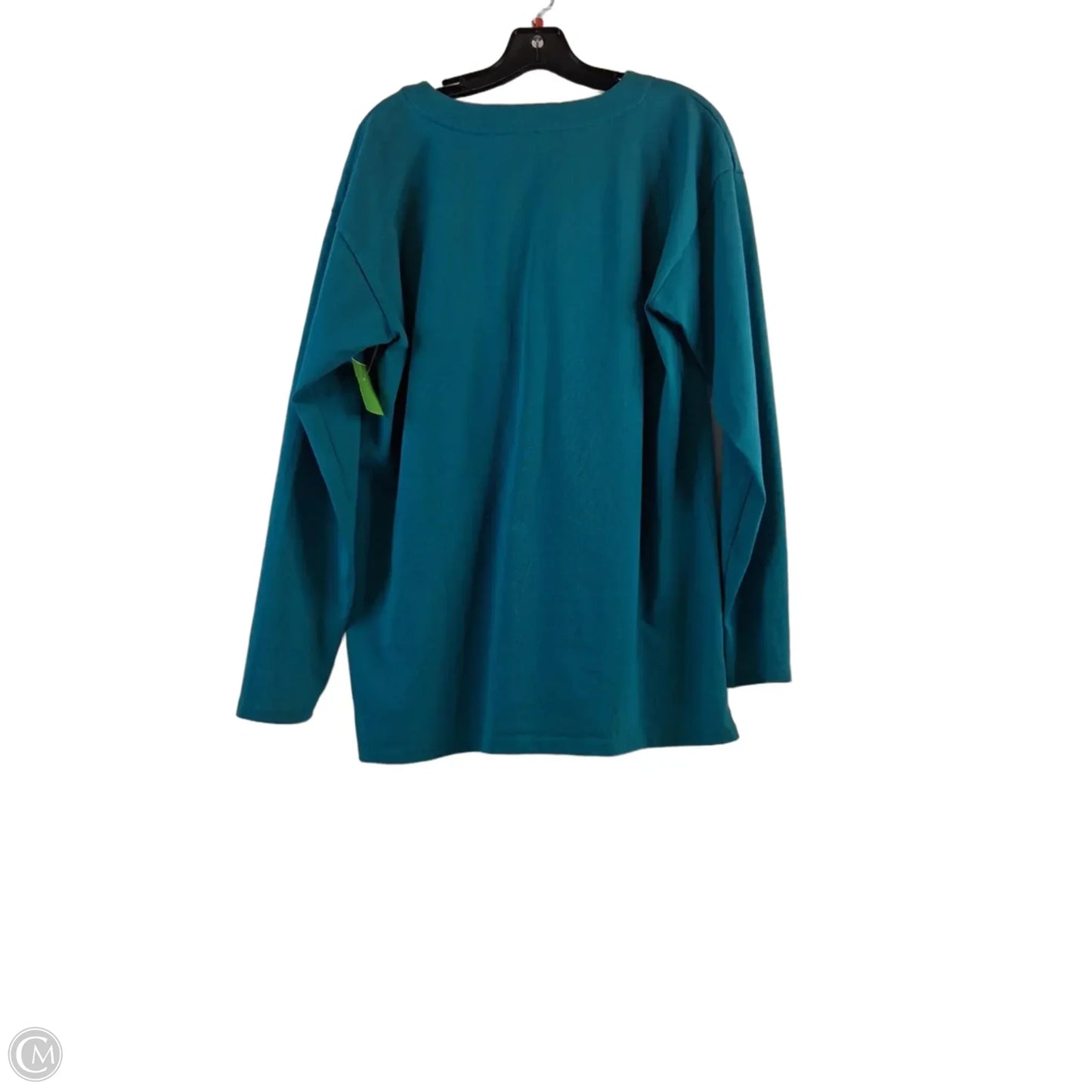 Top Long Sleeve By Lands End In Teal, Size: M