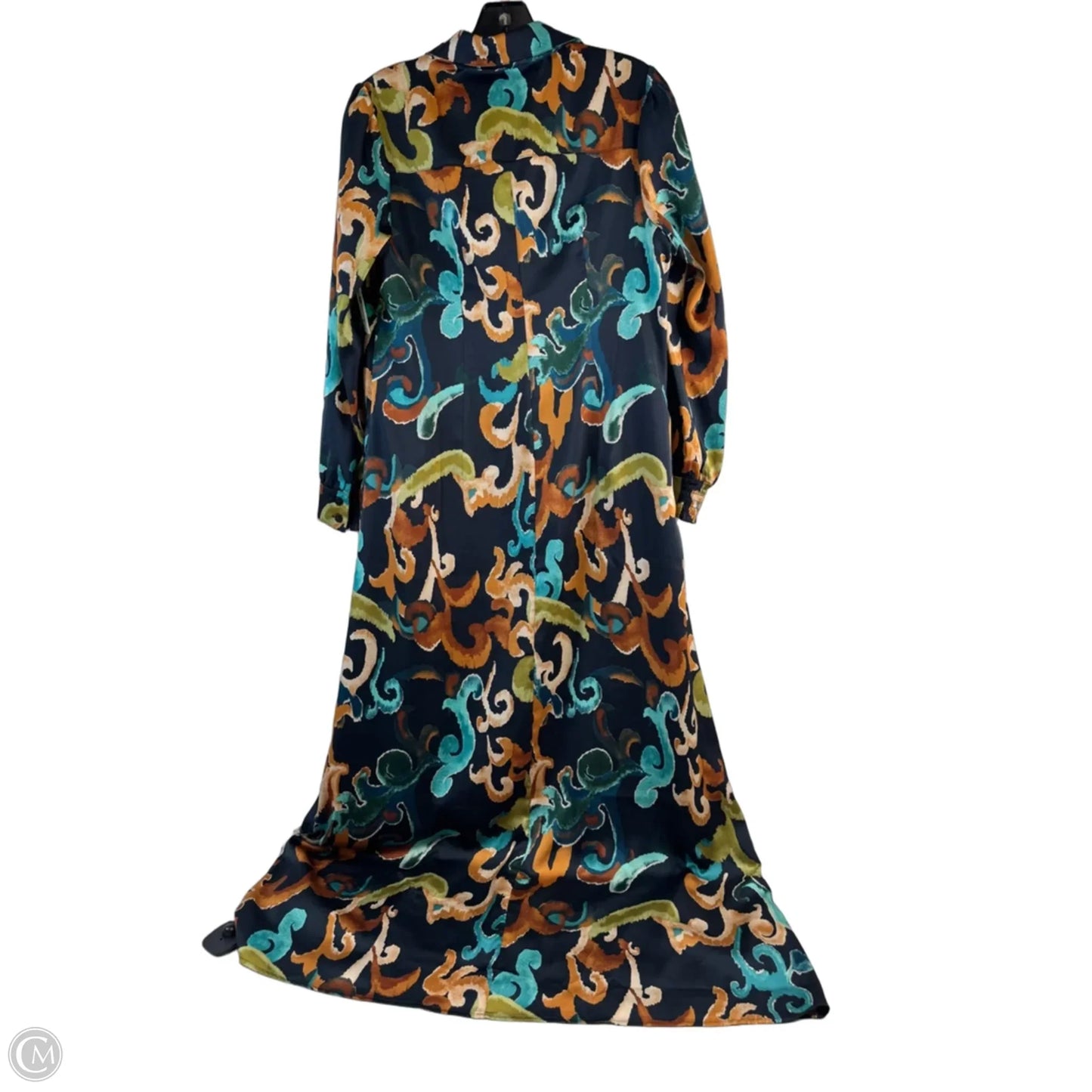 Dress Casual Maxi By Chicos In Blue & Orange, Size: Xs