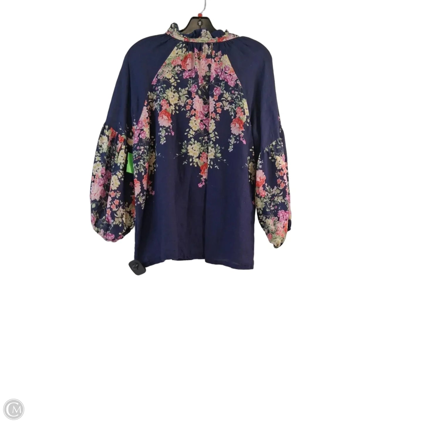 Top Long Sleeve By Kaktus In Blue & Pink, Size: Osfm